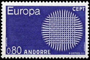 Andorra French Administration #196-197, Complete Set(2), 1970, Europa, Never ...