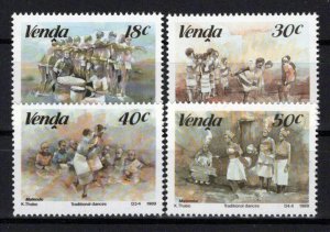 South Africa Venda 193-196 MNH Traditional Dances Watercolors ZAYIX 0424S0090M