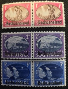 Bechuanaland 1945 #137-139 Peace MH SCV $2.05