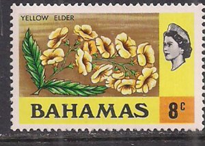 Bahamas 1971 QE2 8cents Flowers SG 366 MNH ( H540 )