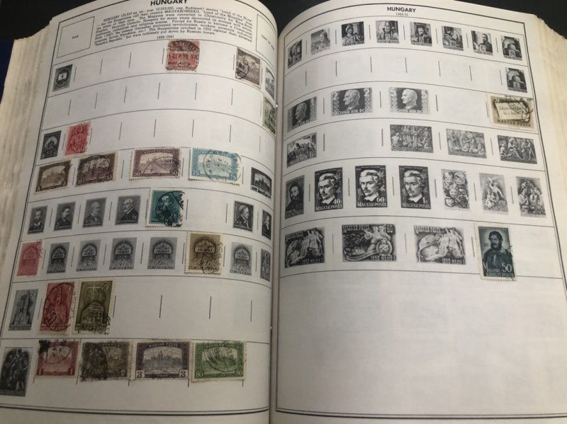 STATESMAN DELUXE STAMP ALBUM Lots Of Nice Stamps Might Find Some Gems