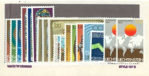 Liechtenstein #654-70  Single (Complete Set)