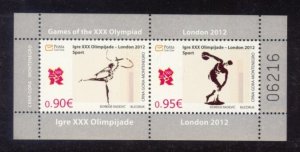 Montenegro Sc# 314a MNH Summer Olympic Games 2012 (S/S)