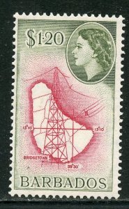 Barbados # 246, Mint Hinge.