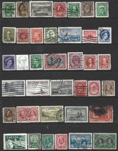 COLLECTION LOT 9956 CANADA 38 STAMPS