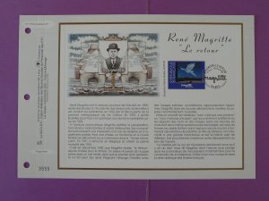 paintings Rene Magritte FDC folder CEF 1373-1998