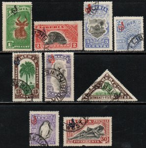 Liberia Sc #O98-O106 Used