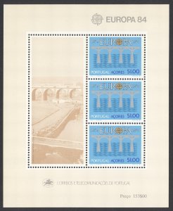 Portugal Azores Sc# 344a MNH Souvenir Sheet 1984 Europa