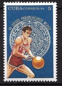 Cuba Sc# 1999 PAN AMERICAN GAMES Mexico BASKETBALL  5c  1975  MNH mint