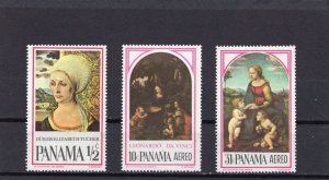 PANAMA 1966 FAMOUS PAINTINGS SET OF 3 STAMPS MNH