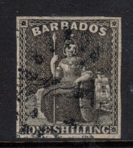 Barbados #9a Very Fine Used 