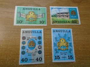 Anguilla  #  40-43  MNH    Scouting