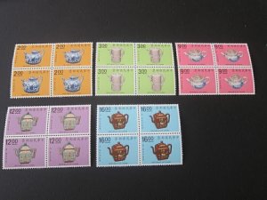 Taiwan Sc 2760-2764 tea ports Block set MNH