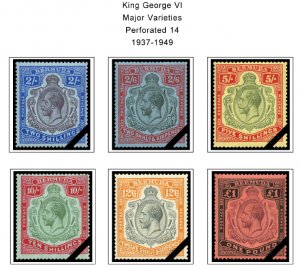 COLOR PRINTED BERMUDA 1865-1999 STAMP ALBUM PAGES (86 illustrated pages)