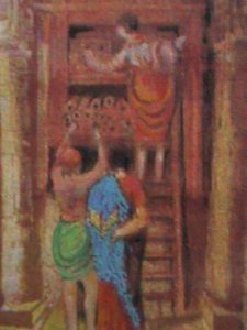 ​EGYPT-2002 SC#1830-ANCIENT ALEXANDRIA LIBRARY-PAINTING IMPERF-S/S MNH VF