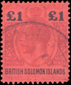 Solomon Islands #41, Incomplete Set, 1914-1923, Used