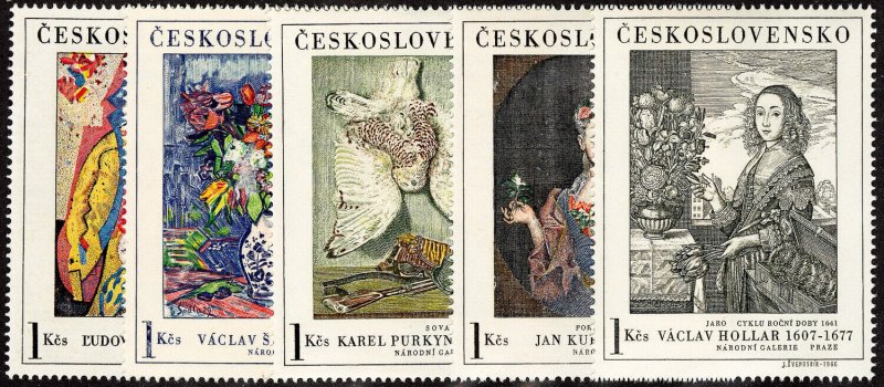 Czecholovakia Stamps # 1435-39 MNH VF Scott Value $32.50