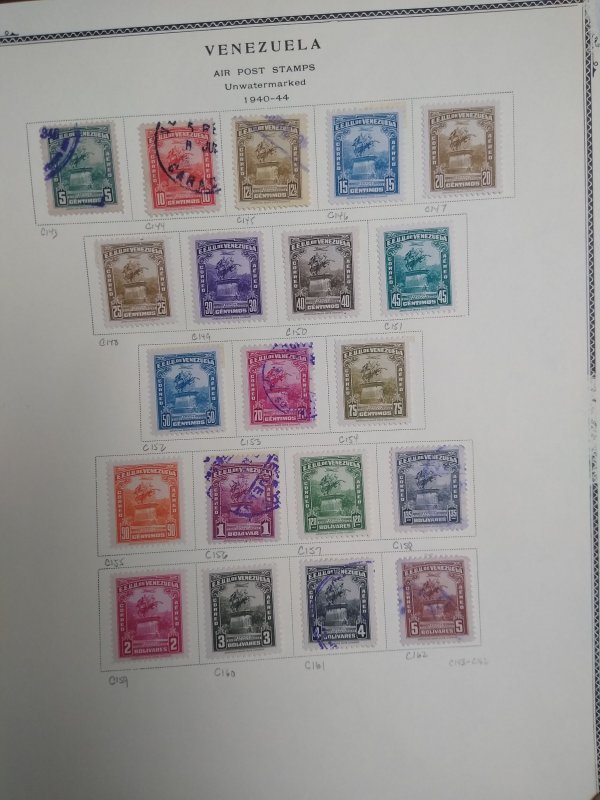 collection on pages Venezuela airmail 1938-44 PS: CV $219