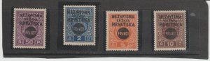 Croatia - Scott #26-29 - MLH