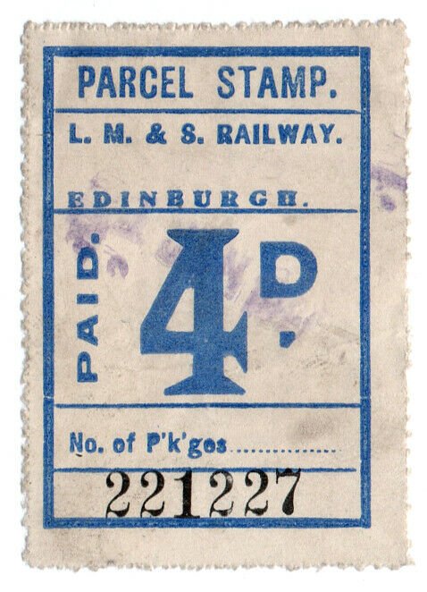 (I.B) London Midland & Scottish Railway (Caledonian) Parcel 4d (Edinburgh)