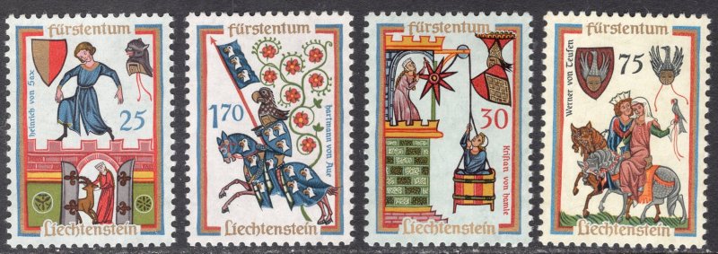 LIECHTENSTEIN SCOTT  381-384