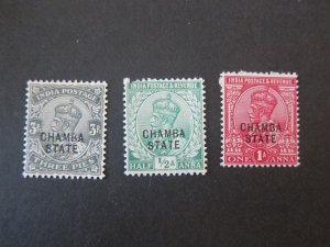 India Chamba 1913 Sc 32-4 MH