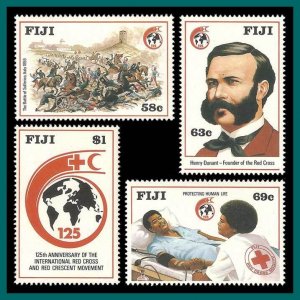 Fiji 1989 Red Cross, MNH  #599-602,SG786-SG789