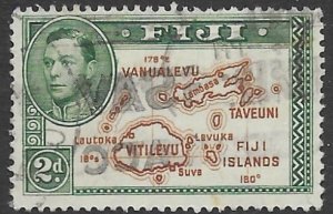 Fiji  133  1940   2d  fine used (  180 deg )