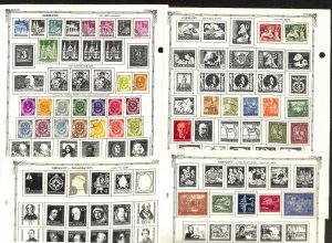 Germany Stamp Collection on 40 Regent Pages, 1872-1966 With DDR