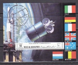 Ras Al Khaima, 1972 issue. Apollo 11 Astronauts and Moon Lander. 2. Gold Foils.