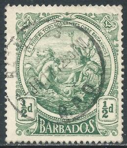 Barbados, Sc #128, 1/2d Used