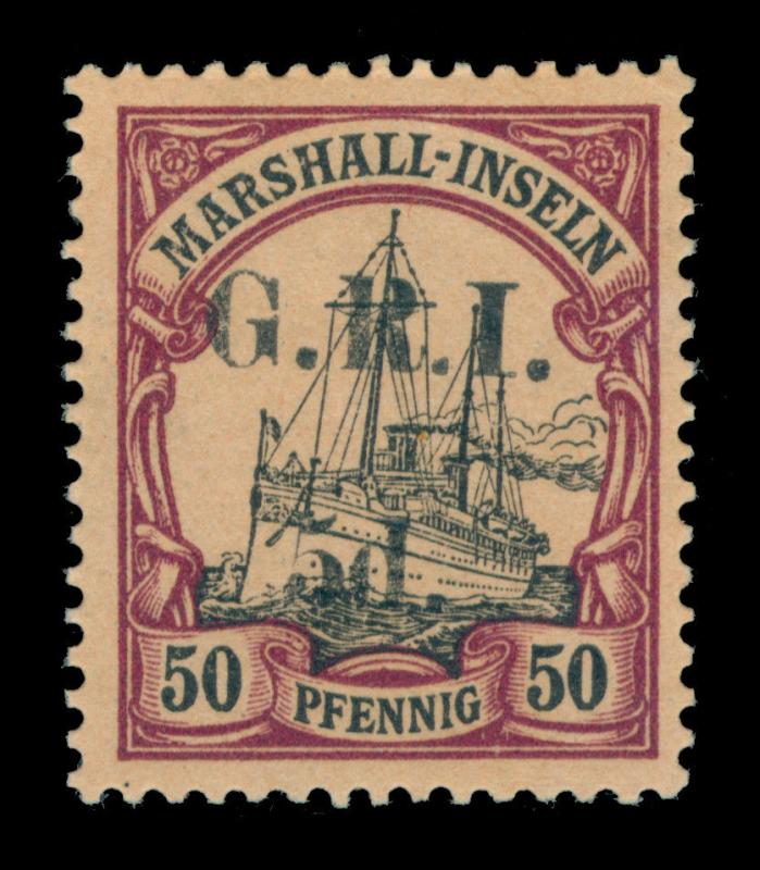 German Colonies - NEW BRITAIN G.R.I. Marshall Is 5d/50pf purple Sc#37 mint MH VF