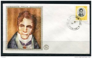 Italy 1975 First  Day Special Cancel Cover Colorano \Silk\ Cachet  Misic  G.Spon