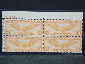 US SCOTT #C19 PLATE BLOCK XF OG NH AK 6/3/24