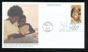 US 3877 Sickle Cell Disease, test early UA Mystic cachet FDC