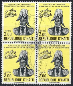 Haiti C455 VFU BLOCK OF 4 Z8569