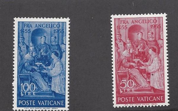 Vatican, 195-96, Fra Anelico - Painter Singles, **MNH**