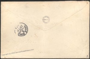 Germany 1901 Karolinen Carolines Ponape Mi1ƻƼII Registered Cover Nure...