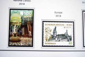 COLOR PRINTED AUSTRIA 2011-2020 STAMP ALBUM PAGES (101 illustrated pages)