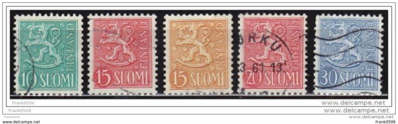 Finland 1954-59, Coat of Arms, used