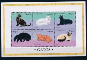 [30872] Angola 1998 Animals Cats MNH Sheet