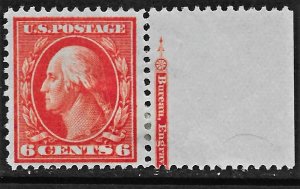 US 1909 Sc. #336 FVF HR, margin copy, Cat. Val. $62.50