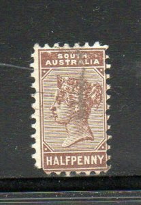 AUSTRALIA-SOUTH AUSTRALIA  #104  1895  1/2p   QUEEN VICTORIA  F-VF  USED  b