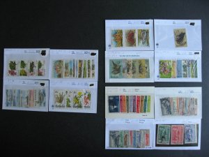 Barbados used collection assembled in sales cards