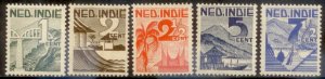 Netherlands Indies 1946 SC# 263-7 MNH-OG E48