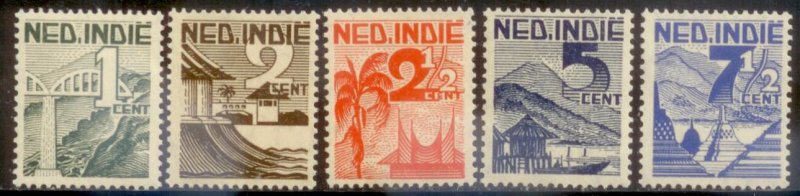 Netherlands Indies 1946 SC# 263-7 MNH-OG E48