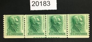 US STAMPS # 1225 24 LINE STRIPS OF 4 WITH PART PLATE MINT OG NH LOT # 20183