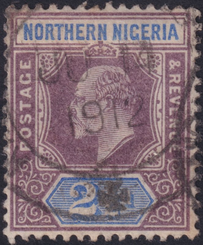 Northern Nigeria 1902 #13 fvf-u 2½p Violet & Ultramarine