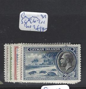 CAYMAN ISLANDS  (P0512B)  KGV TO 2 1/2D  SG 96-101   MOG