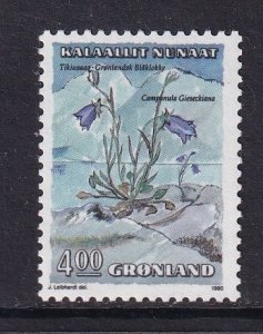 Greenland  #189  MNH 1990  plants  4k